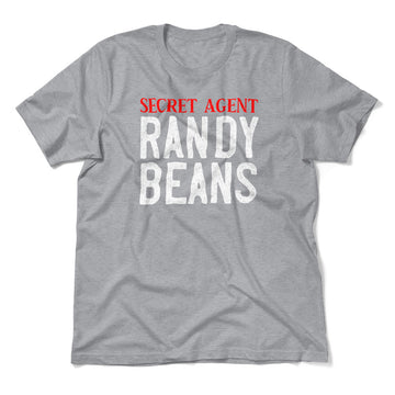 Secret Agent Randy Beans Men/Unisex T-Shirt in Athletic Heather color